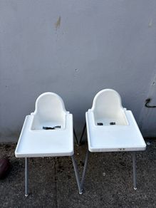 2 x ikea high chairs FOC