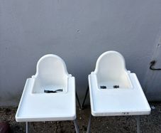 2 x ikea high chairs FOC