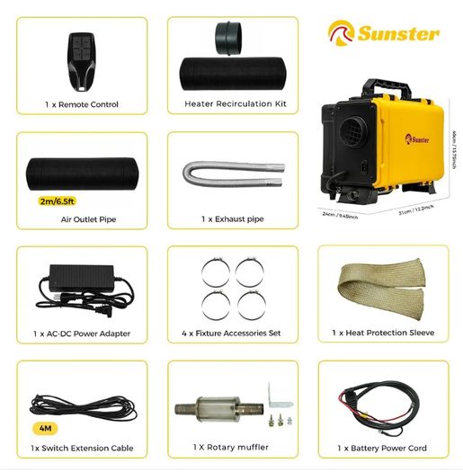 Toolbox style Heater with Power Supply, Timer, Bluetooth App. Latest 2025/2026 model. Silent Pump.  (Dublin Stock)