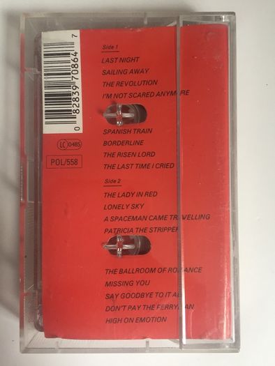 Chris De Burgh [1990] High On Emotion: Live From Dublin (Cassette Tape Album)