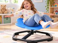 main image for ad Sensory Spinning Swivel Chair Blue 360 deg Balance &amp; Coordination Seat