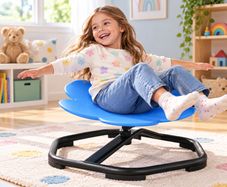 Sensory Spinning Swivel Chair Blue 360 deg Balance & Coordination Seat