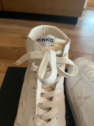 Pinko high top leather sneakers