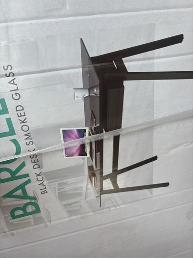 Barcelo smoked glass desk