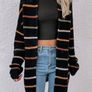 Shein Lune Drop Shoulder Stripe Cardigan Image 5