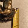 Krishna Brass Murti Krishn Hindu God Radha Krishna Hare Rama Iskon 24 CM. Tall . Image 4