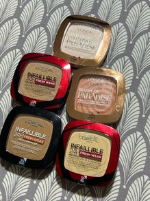 Loreal powder, bronzer, blusher, highlighter new