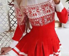 Red mini Christmas dress
