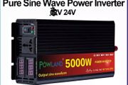24v To AC 220V 5000W Voltage Transformer Power Converter Solar Inverter LCD Display
