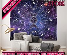 Tapestry Wall Hanging Stars Space Psychedelic Wall Tapestry for Home Decor for Bedroom, Living Room, Dorm Starry Sky, 130 x 150 cm (FREE SHIPPING)