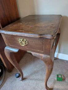 Small wooden side table