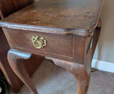 Small wooden side table