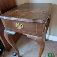 Small wooden side table
