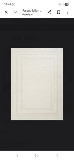 White and beige Rug 120cm x 170cm-Brand new