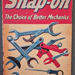 Vintage Style  Metal Sign. Snap-on tools advertisement.
