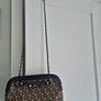 DKNY Blue/Brown Signature canvas and leather chain shoulder bag Image 2