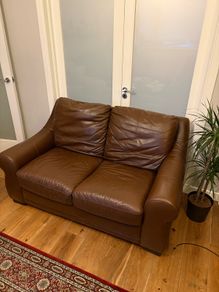 Real leather sofa