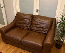 Real leather sofa