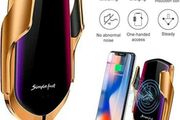 New 10W Qi Auto-Clamping 360  Rotating Fast Wireless Car Charger G