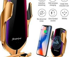 New 10W Qi Auto-Clamping 360  Rotating Fast Wireless Car Charger G