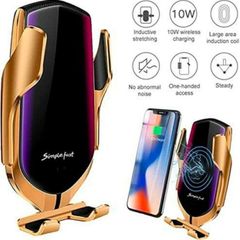 New 10W Qi Auto-Clamping 360  Rotating Fast Wireless Car Charger G