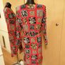 Women's Dress Red Leopard Tile Print 14 Image 5