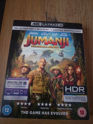 Jumanji Welcome to the Jungle 4K Ultra HD Blu-Ray
