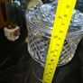 Crystal Glass Lidded Pedestal Sweet Jar Lidded Bowl Dish, No Chips Or Cracks, Postage Available, Image 6