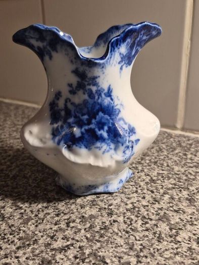 Antique Flow Blue Vase Doreen W.H.Grindley
