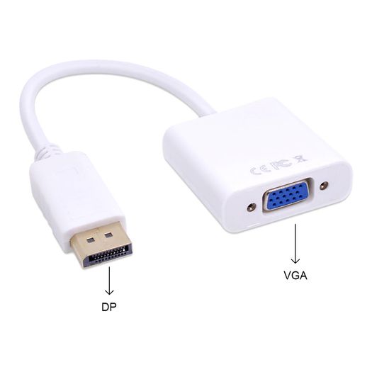 DisplayPort Display Port DP to VGA Adapter Cable Male to Female Converter for PC Computer Laptop HDTV Monitor Projector