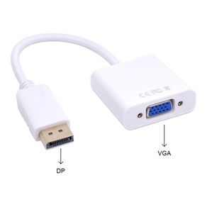 DisplayPort Display Port DP to VGA Adapter Cable Male to Female Converter for PC Computer Laptop HDTV Monitor Projector