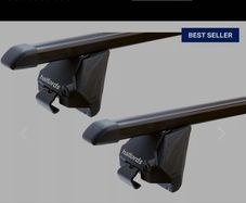 Halfords Integrated Rail Steel Roof Bars