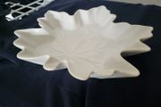Large leaf shaped ceramic plate new