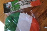 2 wing mirror Ireland flags