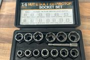 14pc damaged nut and bolt set