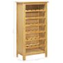 Wine Cabinet 56x32x110 cm Solid Oak Wood Image 7