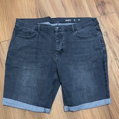 Grey denim shorts 42w