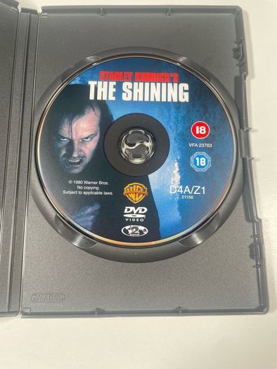 DVD Stanley Kubrick's the shining [1980] region 2 Ireland,UK,Europe complete with case and movie