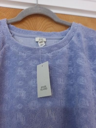 River Ireland  Light Blue Long Sleeved  Top. S. M - 3- 14.  B.N.W.T