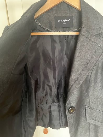 Atmosphere dark grey women's blazer size 12 Uk, 40 eur