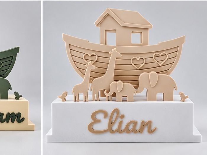 Personalised Noahs Ark Name Plaque