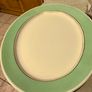 Vintage Art Deco Shelley Platter bon chianaVery Large Green Bands16.5 x13 inches Large Image 7