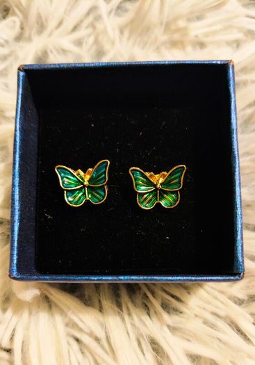 Butterfly Design Stud Earrings Cute Fashion Jewelry