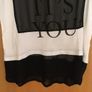 RI Long Sleeveless SLOGAN Tunic T-shirt Dress Image 5