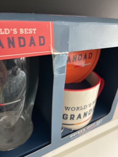 worlds best grandad mug set