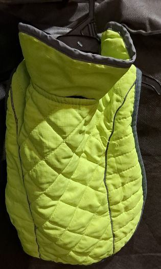 Sold as one lot Dog coats, Leeds, harnesses, dog carry bag, dog boots, 2 new lick matts other bits new stuff also