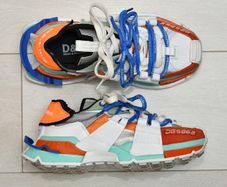 Dolce & Gabbana "Space" Super King Multicolor Sneakers bleu/blanc/orange Size: EU 39