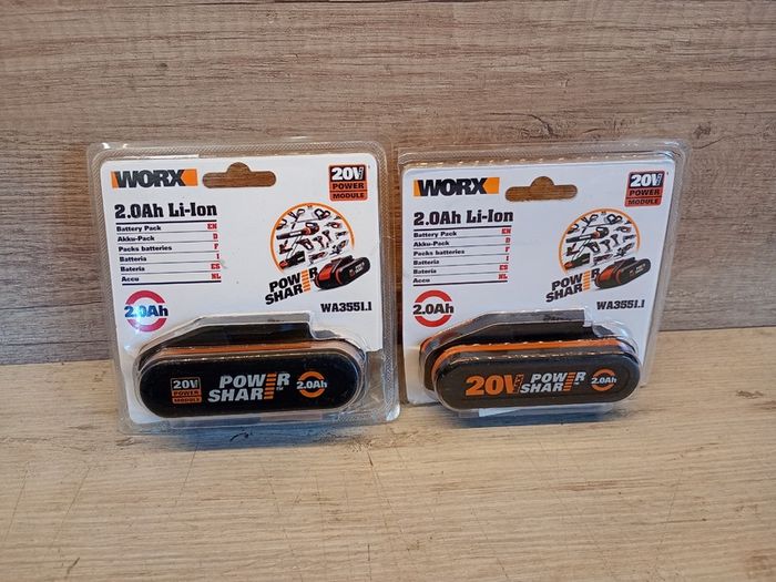WORX WA3551.1 PowerShare Battery 20 V - 2Ah Li-Ion Rechargeable Battery