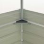 Greenhouse Anthracite 100x100x77 cm Galvanised Steel Image 5
