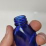 393 - Set of Two Beautiful Vintage Cobalt Blue Glass Decorative Collectible Milk of Magnesia Bottles Image 7